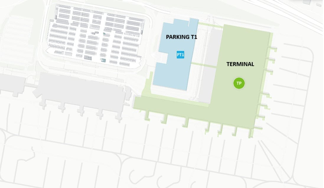 Mapa aeropuerto Alicante